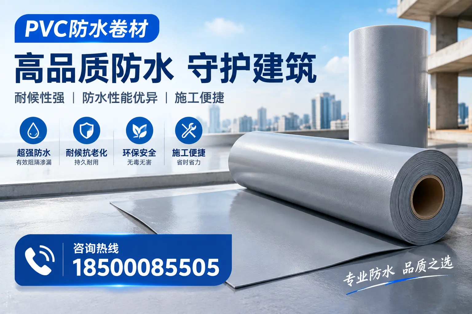 PVC防水卷材的防水效果评测,适合临沂的科学依据